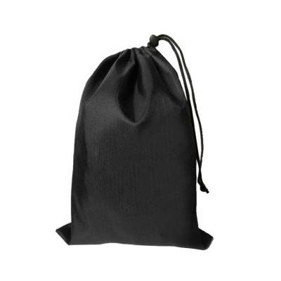 China Factory Small Drawstring Bag 210D Polyester Black Custom Gift Bag Tote Bag Custom Drawstring Bag for sale