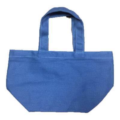 China Reclycled Factory Low Price Wholesale Blue 16oz Mini Canvas Polyester Canvas Empty Packing for sale