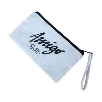 China Fashion Dongguan Factory Custom Promotional 12oz Cotton Canvas Zipper Pencil Pouch for sale