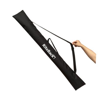 China Reusable Custom Stick With Lining Pad Foam Zipper Polyester Pad Long Shaped Stick Shaped Packaging Bag With Adjustable Handle Shoulder for sale