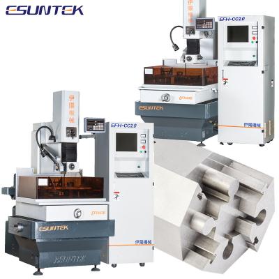 China Building Material Shops Esuntek CNC Wire Cutting Machine DK7720 With EDM Oil for sale