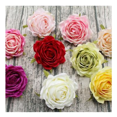 China Silk Rose Artificial Flowers For Home Party Decoration Flores Flower Heads Artificial Flower Arrangement Wedding Decor Home.Restaurant.Bar.Hotel.Wedding for sale