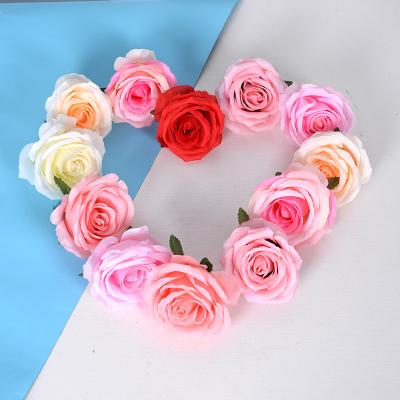 China Silk Wedding Rose Flower Panel Flower Wall Decor For Home Party Home.Restaurant.Bar.Hotel.Wedding Decor Artificial Flower Arrangement Flower Head Decoration 10cm for sale