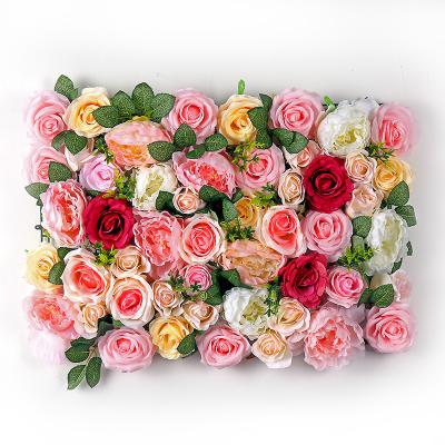 China Home Decoration Party / Wedding / Whole Sell Artificial Plants Flower Backdrop Wedding Stage Backdrop Flower Wall Decoration for sale