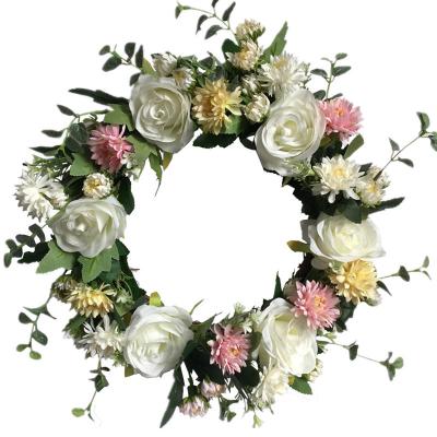 China Party/Wedding/Home Decoration Quality Assurance Artificial Fake Rose Vine Round Peony Flower Plants Garland For Decoration for sale