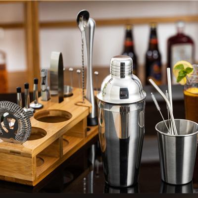 China Cocktail New 350ml 550ml 750ml Custom Bartender Kit Cocktail Shaker Bar Set Stainless Steel Shaker Set WeVi For Mixing for sale