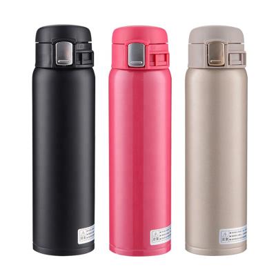 China Wevi Sustainable Double Wall Vacuum Insulated Stainless Steel Water Bottle With Quick-twist Lid for sale