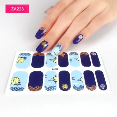 China Decorative sticker hot wholesale fashion nail sticker nail wrap factory sticker nail supplies for sale