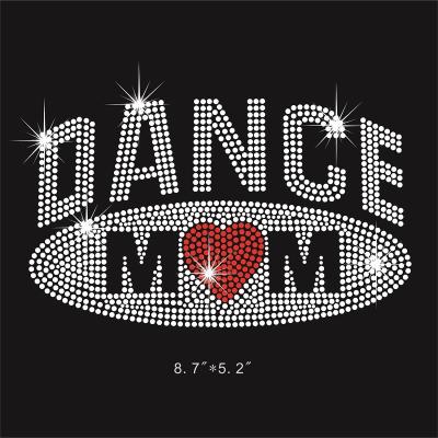 China Dancing Mum Heat Press Rhinestone Pattern Eco - Friendly Design for sale