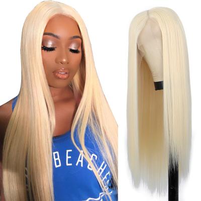 China 613 Inch Remy Human Hair Wigs 30 Honey Blonde 613 Full Lace Human Hair Wigs Brazilian Straight Blonde Lace Front Wigs for sale