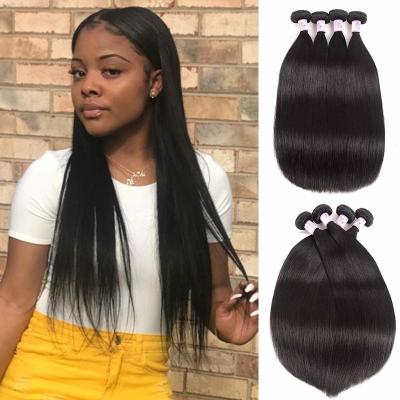 China Wholesale China Factory Hot Sale 100% Cheap Virgin Hair Straight Unprocessed Virgin Hair 3 Bundles With Lace Headband for sale