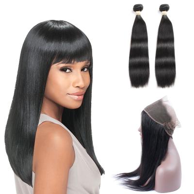 China Wholesale Unprocessed Brazilian Virgin Straight Mink Hair Wet And Wavy Bundles Hair For Black Women for sale