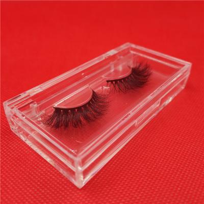 China Customized Recyclable 3d Font Private Label Lashes Packaging Clear Box Vendor Eyelash Box for sale