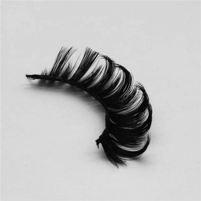 China Natural Soft Cruelty Free Fake Eyelash Strip Lashes Handmade Reusable Thick False Eyelashes Loop Makeup Thick Beauty Large Lashes for sale