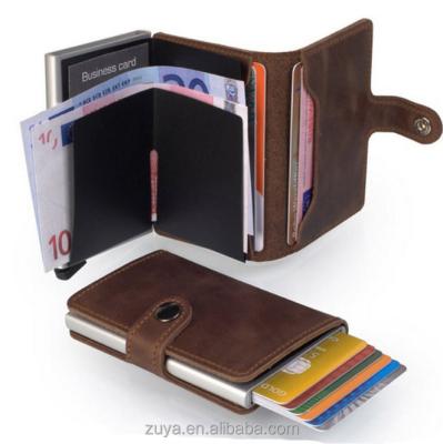 China Wholesale Soft Wallet Men RFID Slim Card Holder Inside Pocket Credit Card Holder for sale