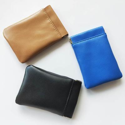 China Custom Mini Pu Leather Jewelry Packaging Pouch Closing Bag Ring Leather Travel Jewelry Organizer Earring Promotion Gifts for sale