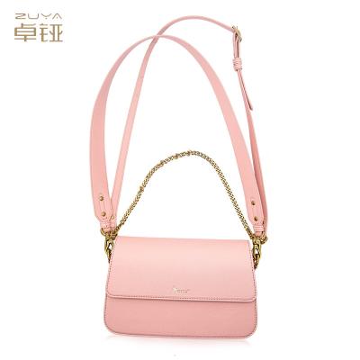 China Fashion Manufacturer Pure Color Women's Handbag 3 Leather Chain Cross - Body Bag PU Shoulder Bag Handbag for sale