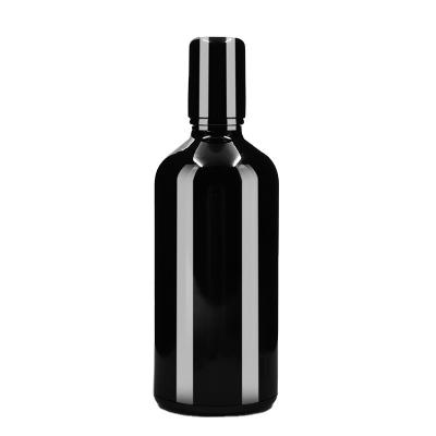 China Factory direct sale multi-specification empty black cover roll on perfume essential oil glass bottle for sale