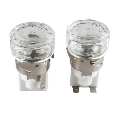 China High Frequency 300 Centigrade Household Microwave Oven Oven Lamp Ceramic Lamp Holder With 15W 25W Lamp for sale