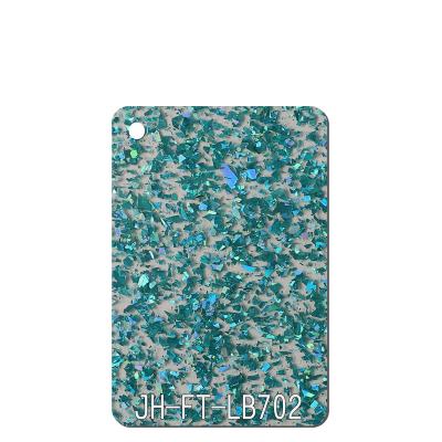 China Lila 3mm Glitter Acrylblech mit individuellem Schnitt PMMA Perspex Kunststoff zu verkaufen