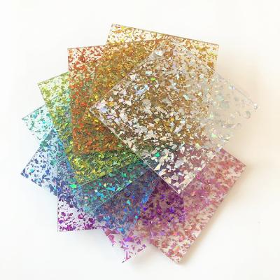 China Extrudierte Guss-Plexiglas-Glitzer-Acrylfolie 2 mm 3 mm 10 mm zu verkaufen