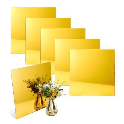 China High Quality Flexible Gold Or Silver Mirror Plastic Acrylic Sheet Offer Acrylic Cutting Service Te koop