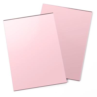 Κίνα Pink Rose Gold Acrylic Sheets Board Mirror Cast Blanks 8x12 inch 1/8 Thick προς πώληση