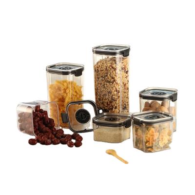 China Rugged Hot Sale Customized Eco-friendly Airtight Plastic Dry Food Cereal Kitchen Storage Containers Set for sale