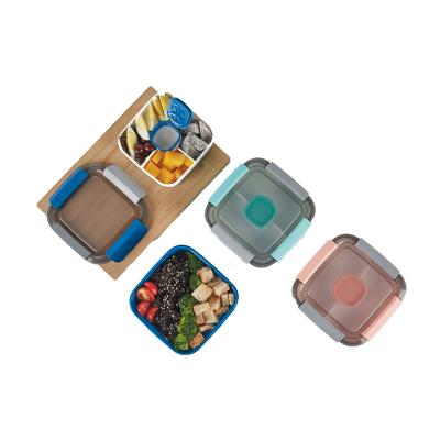 China Bento Style Kids Food Lunch Viable Blue Cute Box for sale