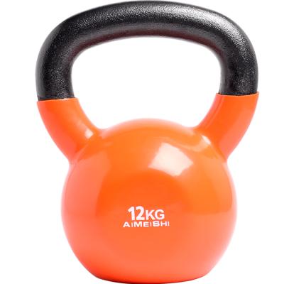 China Universal Wholesale Free Competition Gym Equipment 4KG-32KG Weight Strength Training China Adjustable Cast Plastic Dipping Kettlebell for sale