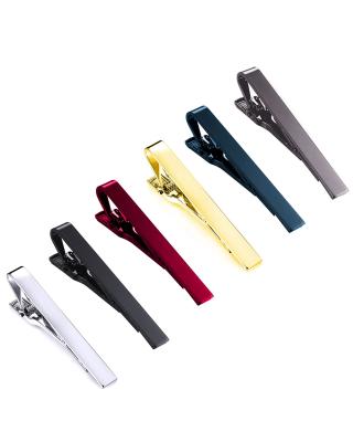 China Men's Shirt Accessories Engraving Logo Color Metal Custom High Quality White Tie Cut Ties Regular Business Wedding Skinny Clips For Women Men for sale