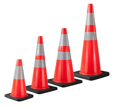 China New PVC Modern Road Cone Red Colored Customized Emergency Traffic Road Reflective Warning Cone for sale