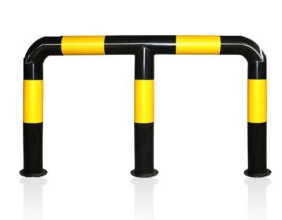 China Modern Yellow Black Road Safety Security Fence Pedestrian Parking Traffic Barrier With Professional Factory for sale