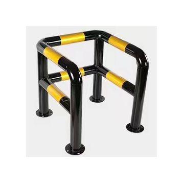 China Modern U Shaped Steel Pipe Guardrail Anti-Collision Parking Reinforced Gas Station Road Community Barrier U Type Anti-Collision Guardra for sale