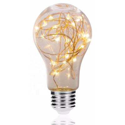 China Factory Direct Sales E27 E26 B22 Residential Copper Wire Fairy LED Warm White Bulb for sale