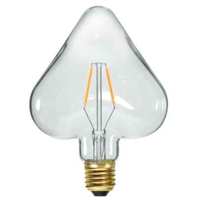 China Residential New Product Heart Shaped Decorative LED Filament Light Bulb for sale