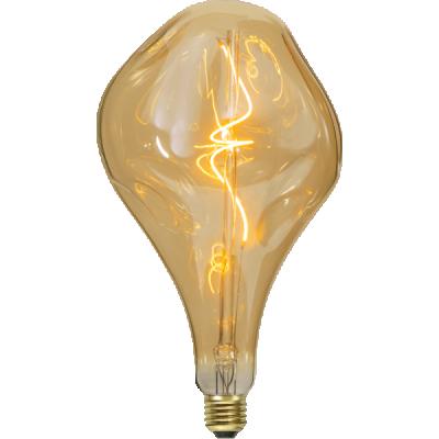 China Retro Hotel Edison Filament A165 LED Giant Irregular Amber Light Bulb for sale