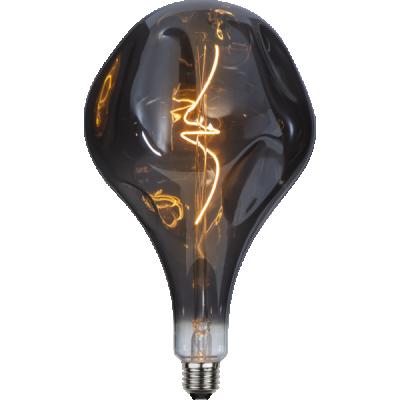 China Large A165 Dimmable Residential Creative Filament LED Decoration Irregular Smokey Light Bulb for sale