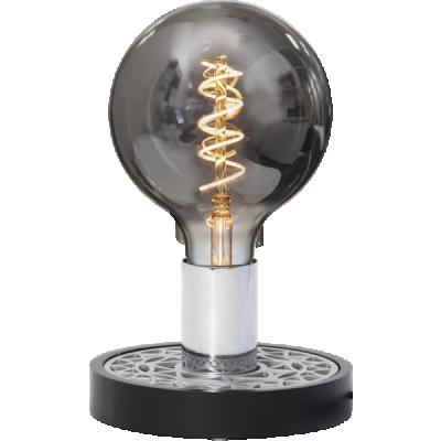 China Retro Edison Gray Residential G125 Smoke Led Spiral Filament Light Bulb for sale