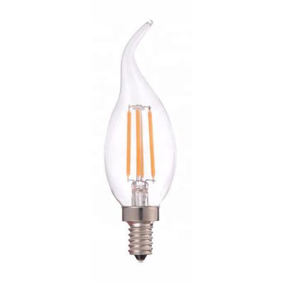 China High Quality Hotel Clear E12 C35 LED Filament Candle Light Bulb for sale