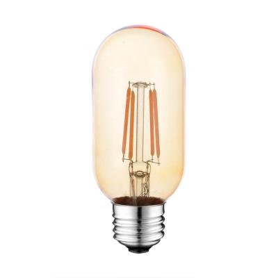 China Edison Antique Style Dimmable 2200K T45 4W LED Residential Filament Tubular Light Bulb for sale