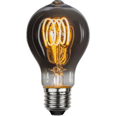 China Hotel factory direct sales Edison gray retro smoke E27 A60 LED filament bulb for sale