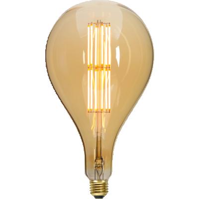 China Large Edison A165 120V 220V E26 E27 Amber Dimmable LED Filament Residential Decorative Light Bulb for sale