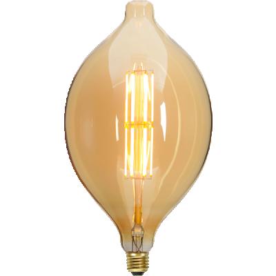 China Decorative Amber Dimmable BT180 Residential Oversized Filament LED Light Bulb for sale