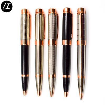 China office & School Pen Luxury Gold Logo Metal Ballpoint Pen Business Pen Customized Logo for sale