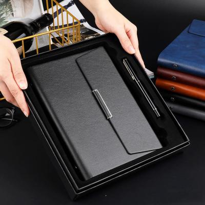 China New design planner powerbank leather PU spiral diary covers executive clasp notebook and diary for sale