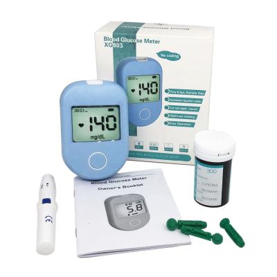 China Wholesale Home Hospital Diabetes Blood Sugar Test Kit Blood Glucose Meter With Test Strips Scalpel for sale