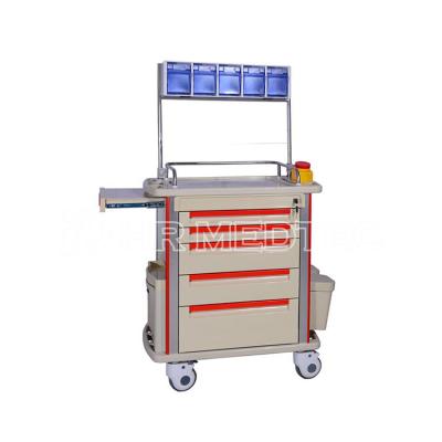 China Best Price Hospital Medical Equipment Hospital Anesthesia Cart Nurse Trolley For ICU Operating Room for sale