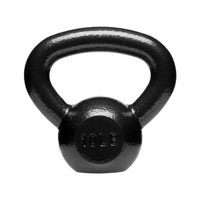 China High quality custom made black logo 10kg cast iron competition kettlebell set durable wholesale fitness training for sale