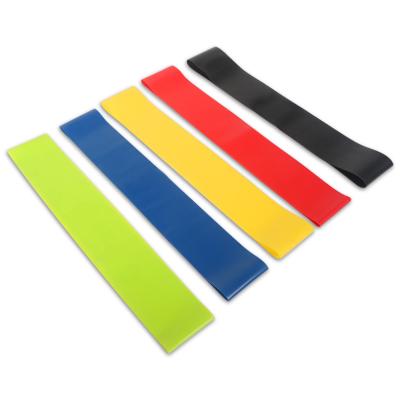 China Custom Logo Stretching Fitness Elasticity Yoga Fitness Equipment Rubber Coated Home Women Wholesale Resistance Band Non Slip Resistance Bands for sale